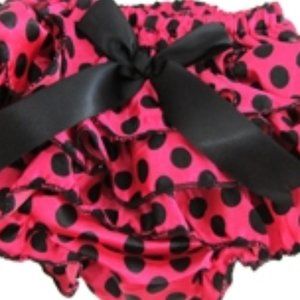 Infant Girls Silky Ruffle Bloomer